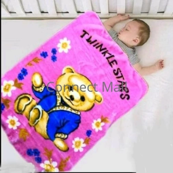 Multicolour  Medium Size Animal Baby Velvet Blanket  Perfect  for below 3yrs  Mild Winter as well as Spring  - Pink, Hooded Baby Blanket